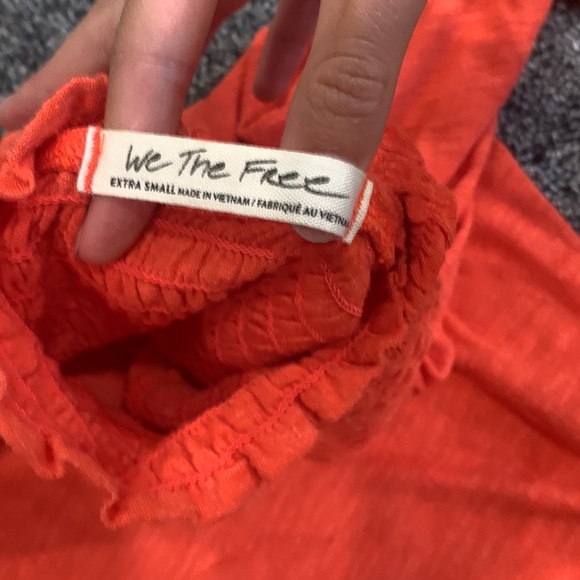 Orange Free People/ We the Free Turtle Neck Size XS no stains - Picture 6 of 8